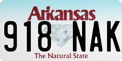 AR license plate 918NAK