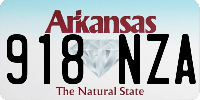 AR license plate 918NZA