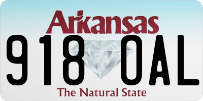 AR license plate 918OAL