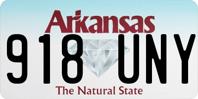AR license plate 918UNY