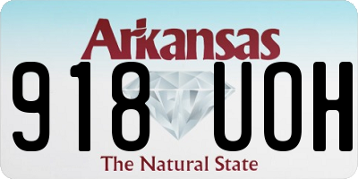 AR license plate 918UOH
