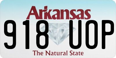 AR license plate 918UOP