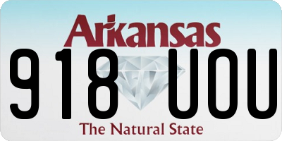 AR license plate 918UOU