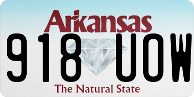 AR license plate 918UOW
