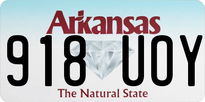 AR license plate 918UOY