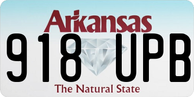 AR license plate 918UPB