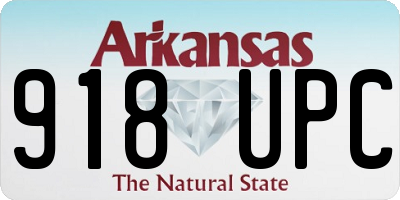 AR license plate 918UPC