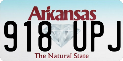 AR license plate 918UPJ
