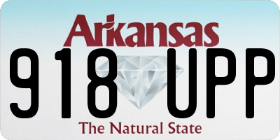 AR license plate 918UPP