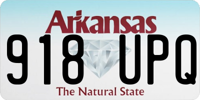 AR license plate 918UPQ