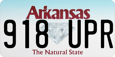 AR license plate 918UPR