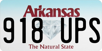 AR license plate 918UPS