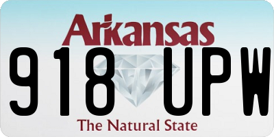 AR license plate 918UPW