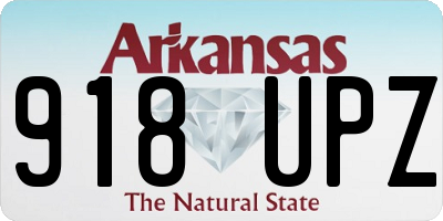 AR license plate 918UPZ