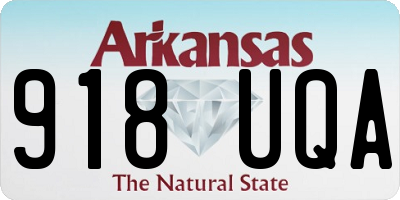 AR license plate 918UQA