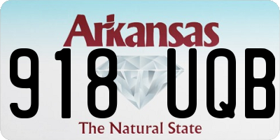 AR license plate 918UQB