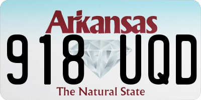 AR license plate 918UQD