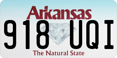 AR license plate 918UQI