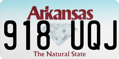 AR license plate 918UQJ