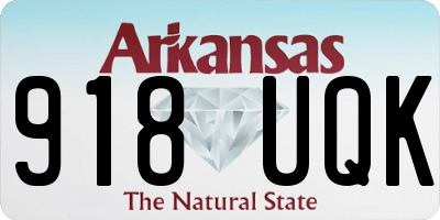 AR license plate 918UQK