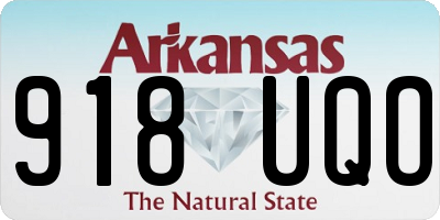 AR license plate 918UQO
