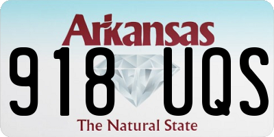 AR license plate 918UQS