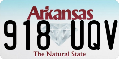 AR license plate 918UQV
