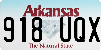 AR license plate 918UQX