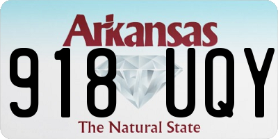 AR license plate 918UQY
