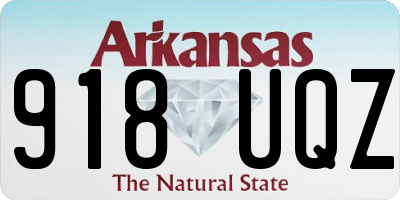 AR license plate 918UQZ