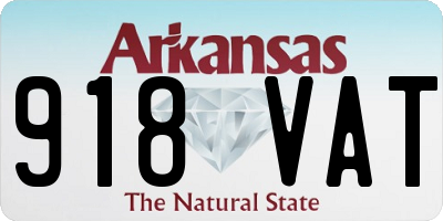 AR license plate 918VAT
