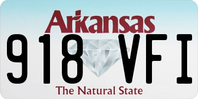 AR license plate 918VFI