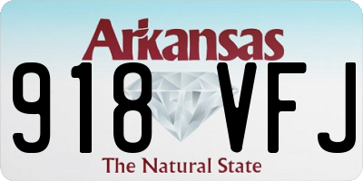 AR license plate 918VFJ