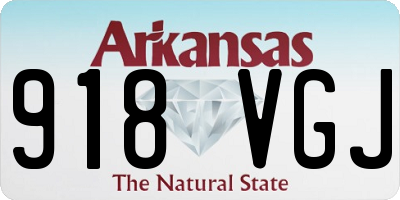 AR license plate 918VGJ