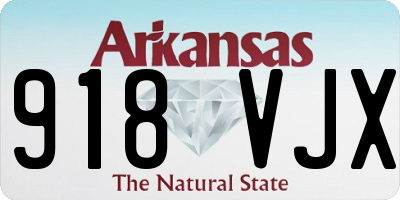 AR license plate 918VJX