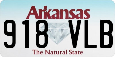 AR license plate 918VLB