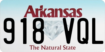 AR license plate 918VQL