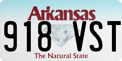 AR license plate 918VST
