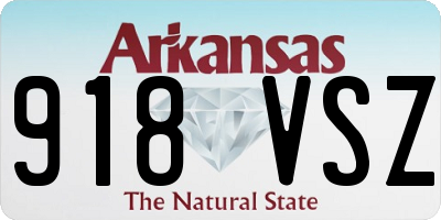 AR license plate 918VSZ