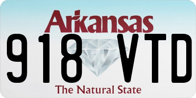 AR license plate 918VTD