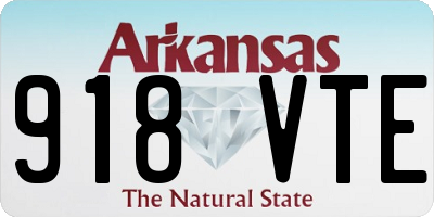 AR license plate 918VTE