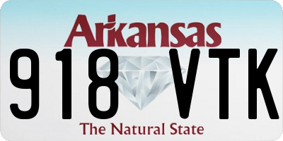 AR license plate 918VTK
