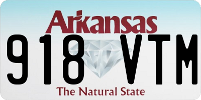 AR license plate 918VTM