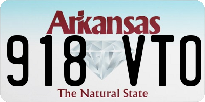 AR license plate 918VTO