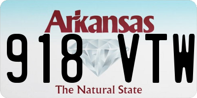 AR license plate 918VTW
