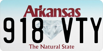 AR license plate 918VTY