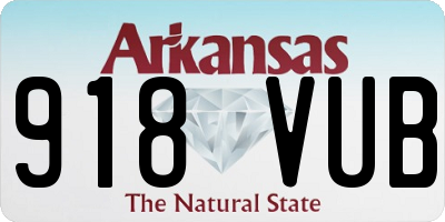 AR license plate 918VUB