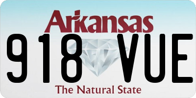 AR license plate 918VUE