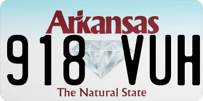 AR license plate 918VUH