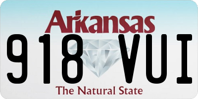 AR license plate 918VUI